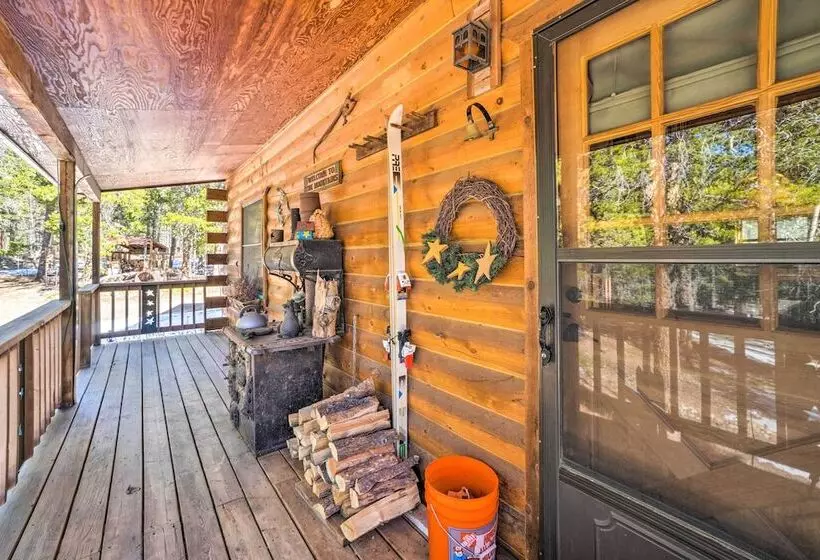 Adorable Black Hawk Mountain Log Cabin: Fire Pit