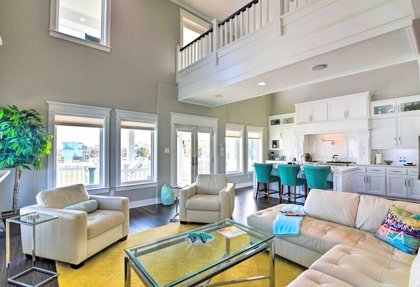 Bayfront Galveston Vacation Rental, Decks & Views!