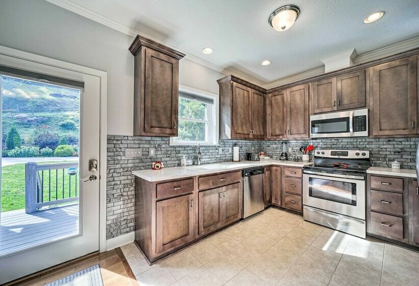 Striking Waynesville Home W/ Mtn Views & Deck