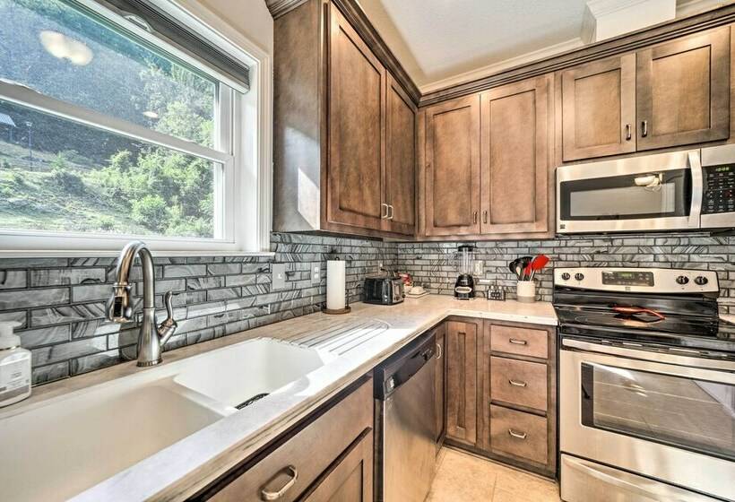 Striking Waynesville Home W/ Mtn Views & Deck