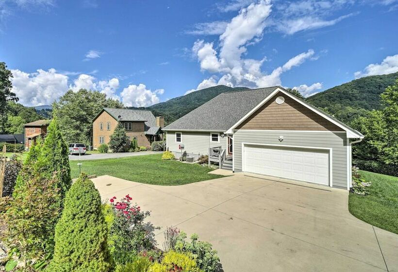 Striking Waynesville Home W/ Mtn Views & Deck