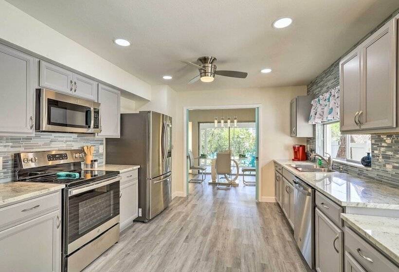 Tropical Waterfront Home: Central Location!