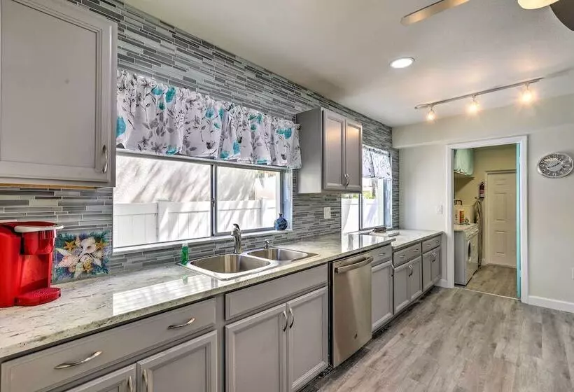 Tropical Waterfront Home: Central Location!