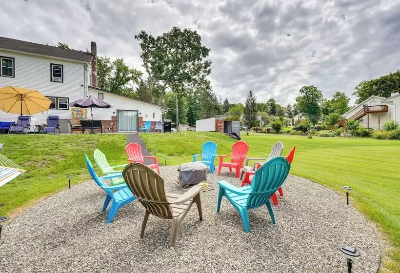 Waterfront Wallkill Duplex Home W/ Fire Pits!