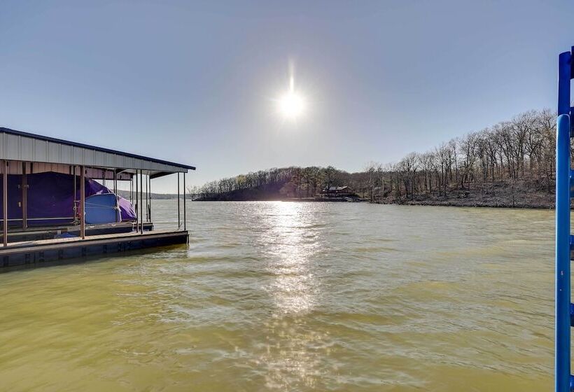 Lakefront Oklahoma Abode Deck, Fire Pit & Grill