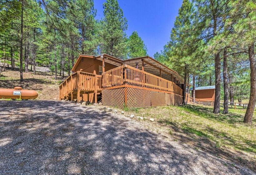Quiet Cloudcroft Cabin W/ Porch + Gas Grill!