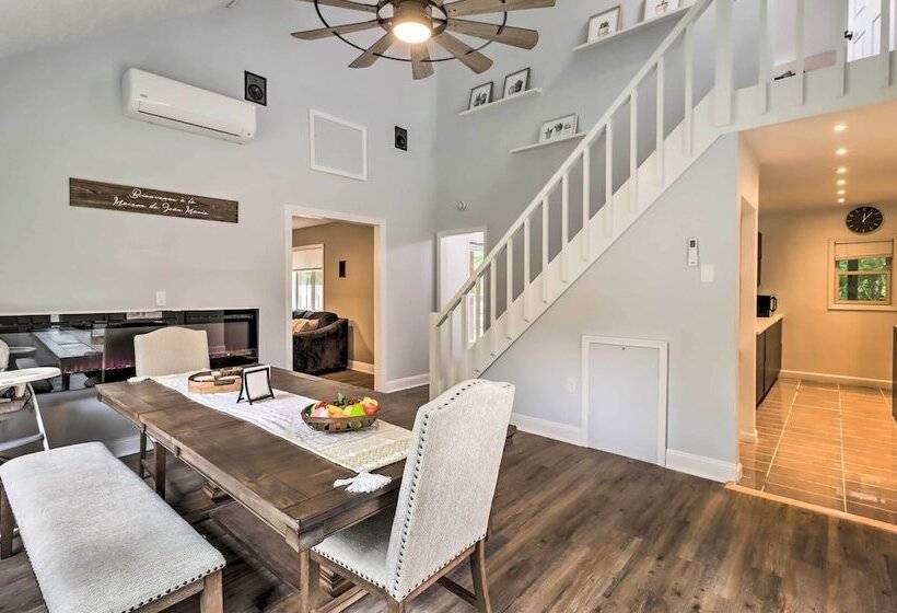 Chic Long Pond Family Home W/ Fire Pits & Deck!