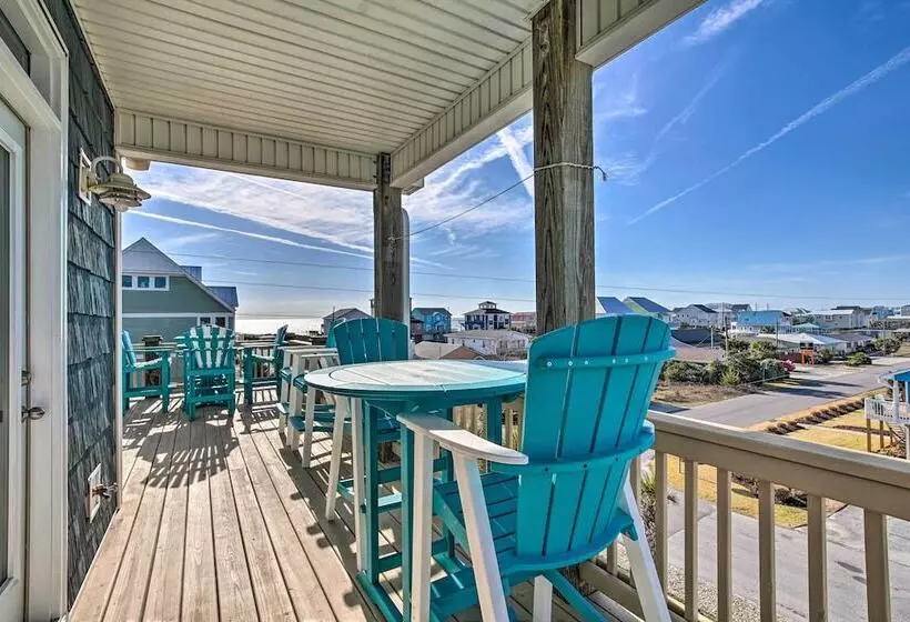 Chic Surf City Retreat W/ Pool < 1 Block To Beach!