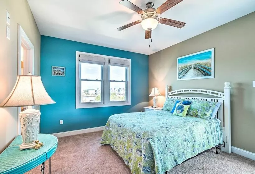 Chic Surf City Retreat W/ Pool < 1 Block To Beach!