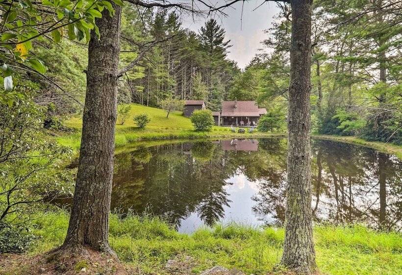 Rustic Cabin W/ Patio & Pond On Blue Ridge Parkway