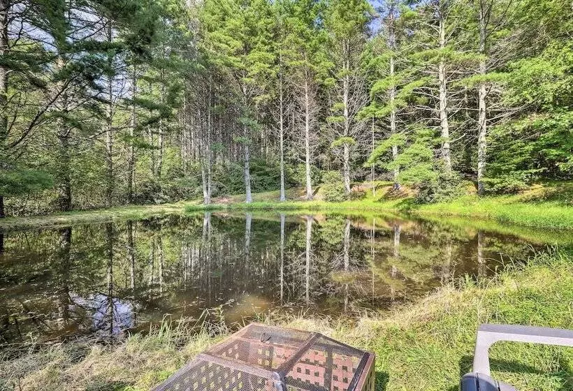 Rustic Cabin W/ Patio & Pond On Blue Ridge Parkway