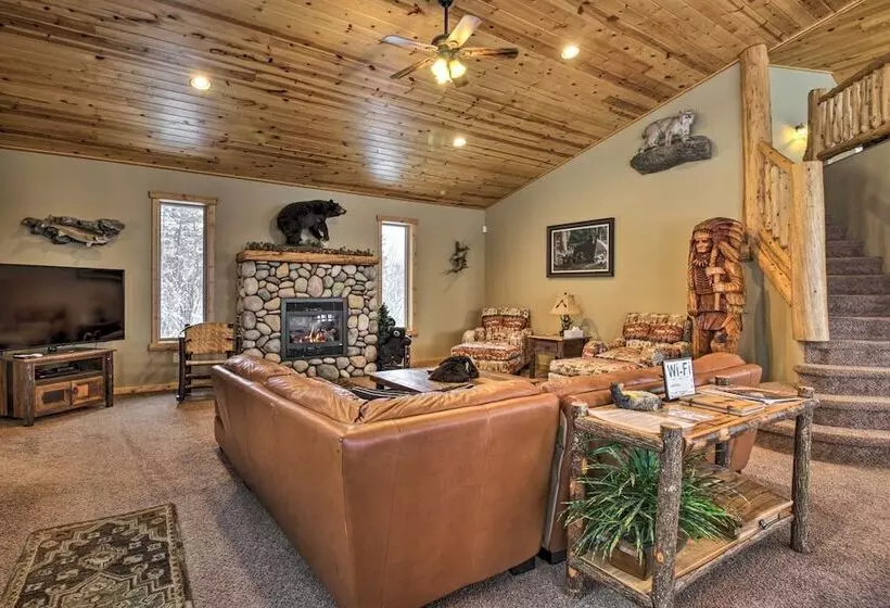 Expansive Ruth Lake Home W/ Dock, Fire Pit & Beach