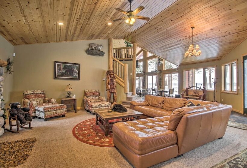 Expansive Ruth Lake Home W/ Dock, Fire Pit & Beach