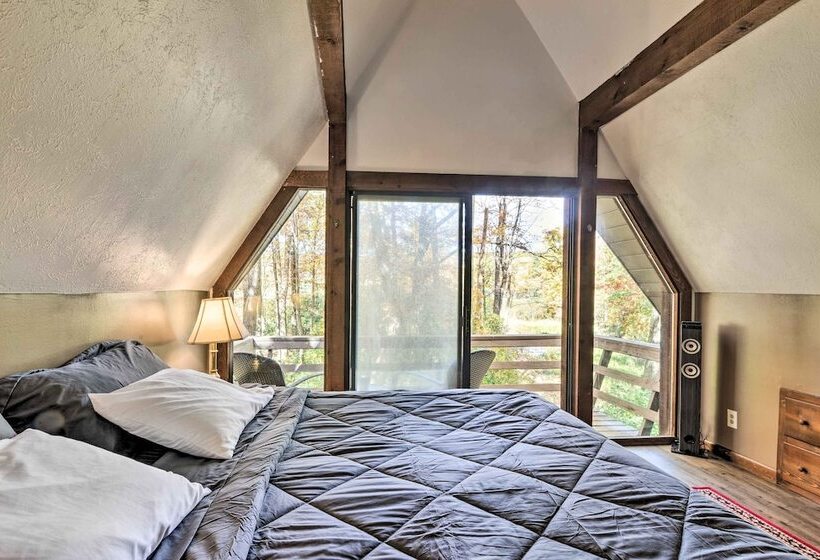 Farmington A Frame W/ Lake Access & Fire Pit!