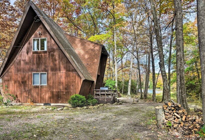 Farmington A Frame W/ Lake Access & Fire Pit!