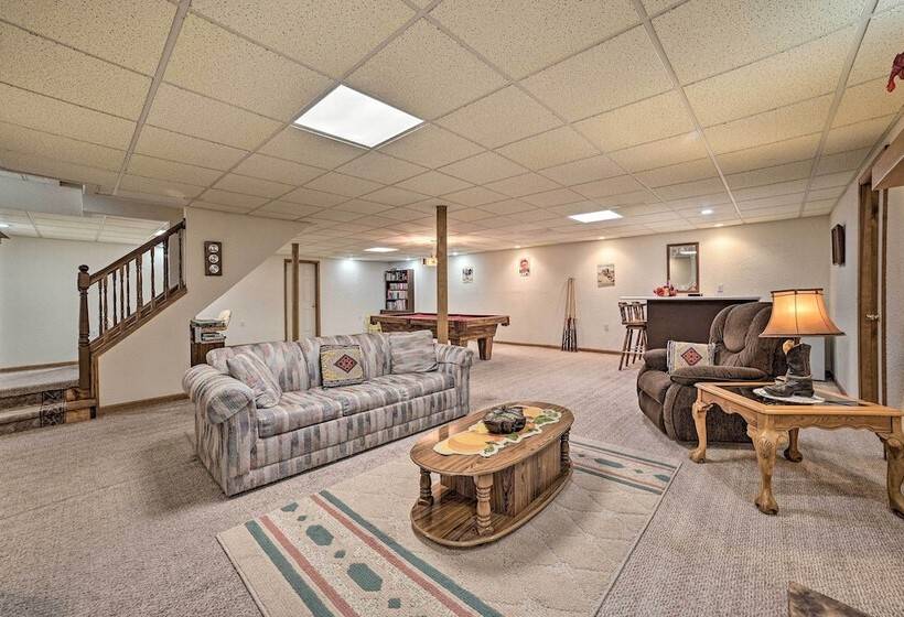 Inviting Lake Vue Lodge Home W/ Fire Pit + Deck