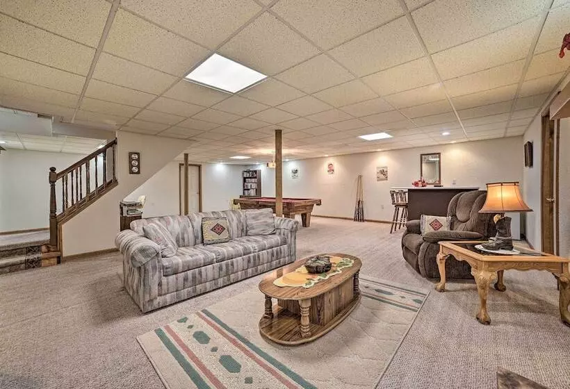 Inviting Lake Vue Lodge Home W/ Fire Pit + Deck