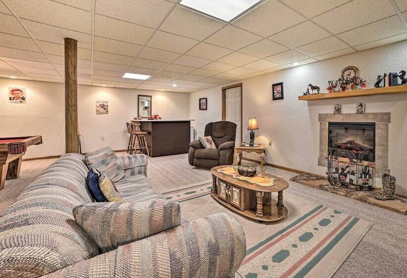 Inviting Lake Vue Lodge Home W/ Fire Pit + Deck