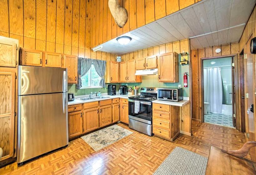 Secluded Woodsy Watersmeet Cabin W/ Fire Pit!