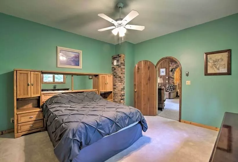 Spacious Lakefront Home W/ Patio & Boat Dock!