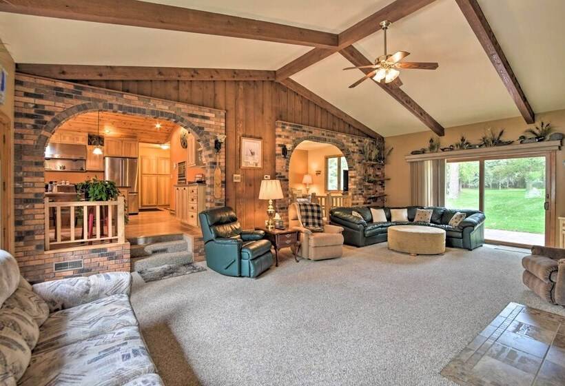 Spacious Lakefront Home W/ Patio & Boat Dock!