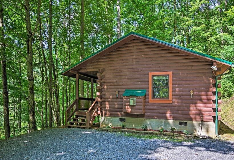 Clyde Cabin Hideaway: Porch & Grill