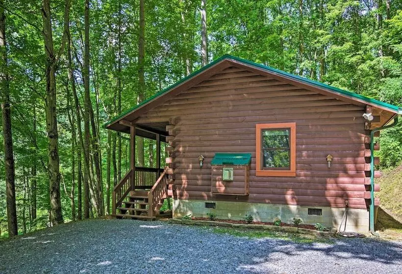 Clyde Cabin Hideaway: Porch & Grill