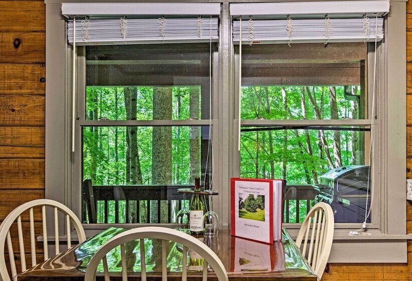 Clyde Cabin Hideaway: Porch & Grill