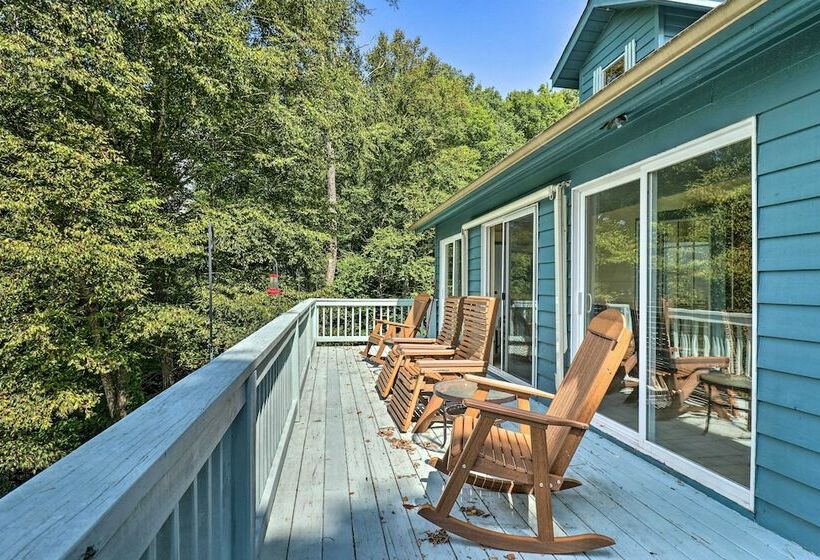 Family Retreat Cabin W/ Summit, Lake Views, Deck!