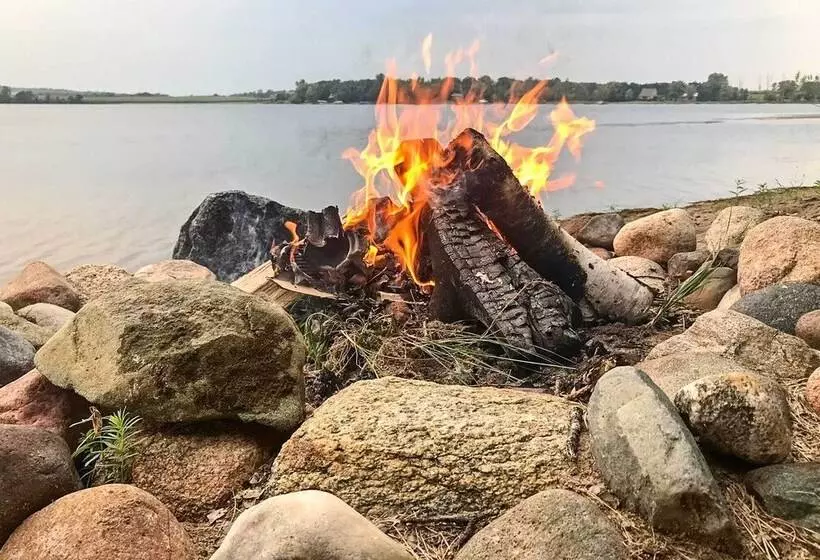 Lakeview 10 Acre Kimball Cabin W/ Private Beach!