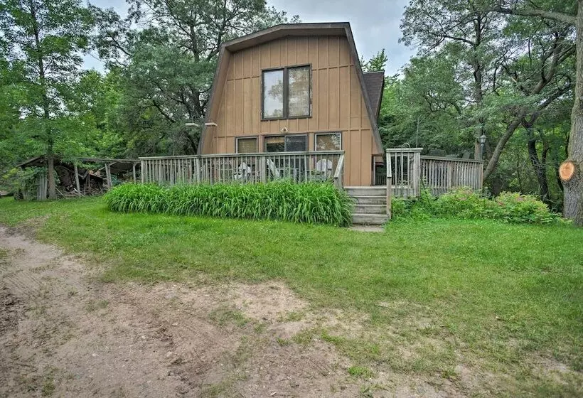 Lakeview 10 Acre Kimball Cabin W/ Private Beach!