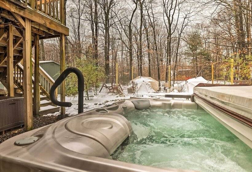 Spacious Long Pond Home: Game Room + Hot Tub!