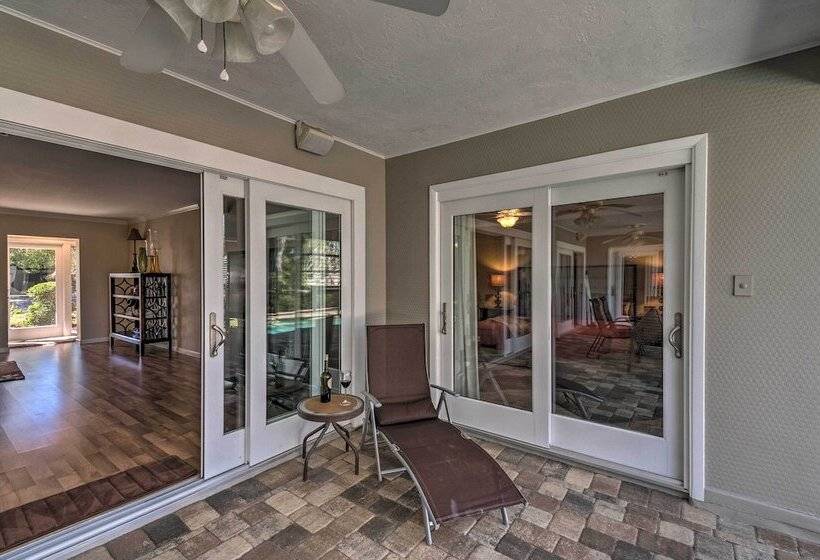 Canal Front Siesta Key Home: Heated Pool & Privacy