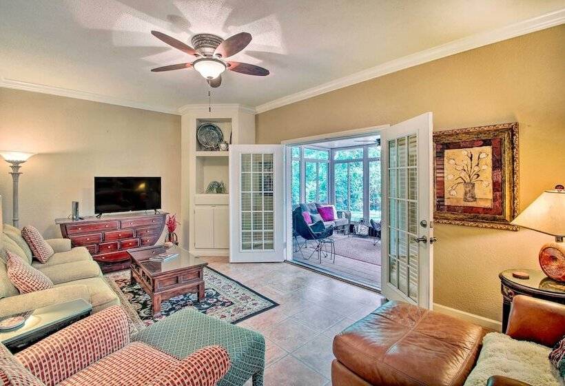 Sunroom & Yard: Charming Hot Springs Home!