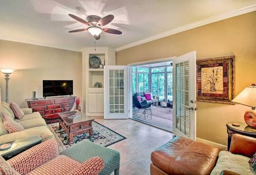 Sunroom & Yard: Charming Hot Springs Home!
