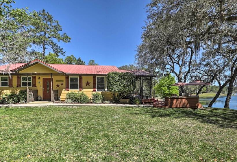 Keystone Heights Lakefront Cabin Fire Pit, Grill