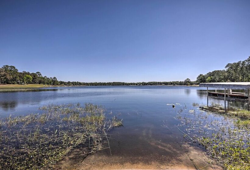 Keystone Heights Lakefront Cabin Fire Pit, Grill