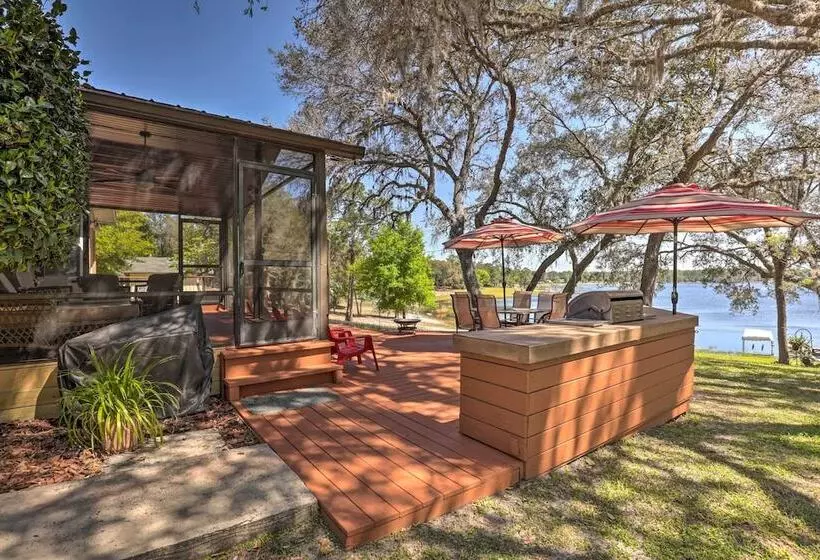 Keystone Heights Lakefront Cabin   Fire Pit, Grill