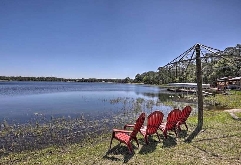 Keystone Heights Lakefront Cabin Fire Pit, Grill