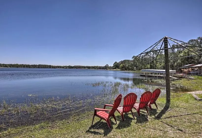 Keystone Heights Lakefront Cabin   Fire Pit, Grill
