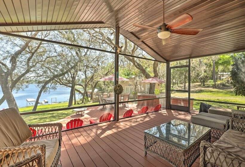 Keystone Heights Lakefront Cabin Fire Pit, Grill