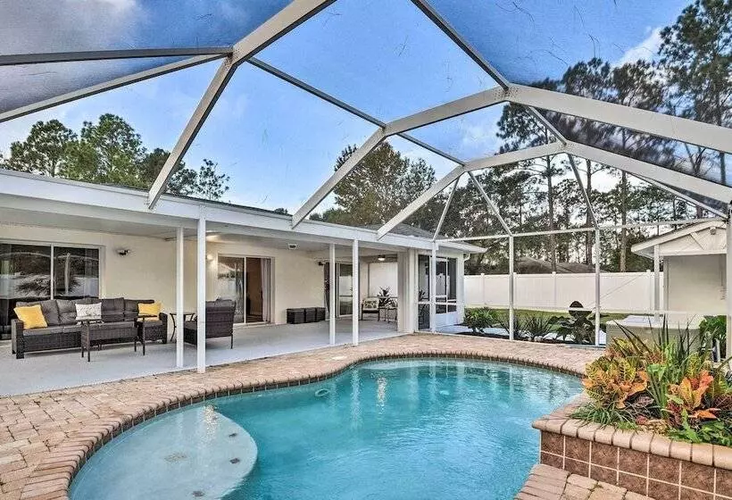 Palm Coast Retreat W/ Lanai < 8 Mi To Beach!