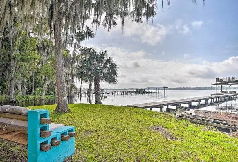 Pirate Cove  Home In Welaka: Dock & River Access!