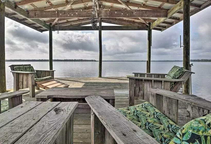 Pirate Cove  Home In Welaka: Dock & River Access!