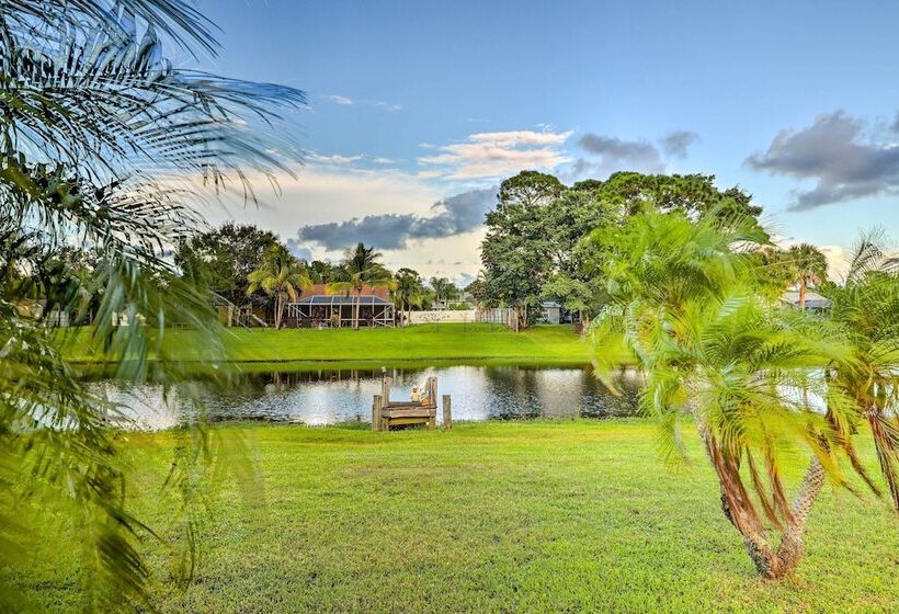 Waterfront Port St Lucie Home W/ Lanai & Pool