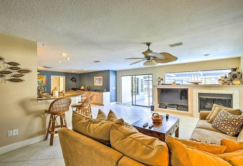 Tropical Apollo Beach House W/ Pool & Dock!