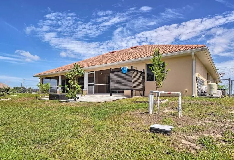 Screened Patio: Canal Front Cape Coral Home