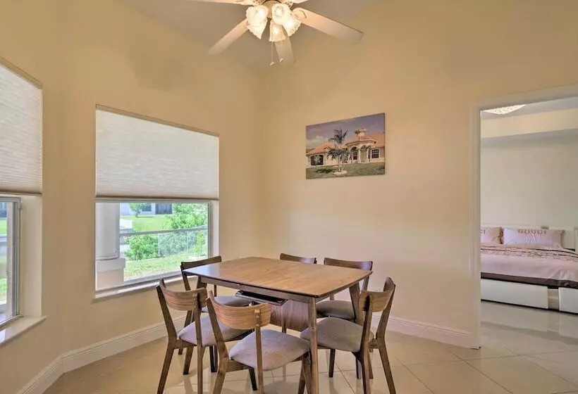 Screened Patio: Canal Front Cape Coral Home