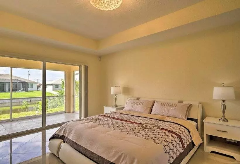 Screened Patio: Canal Front Cape Coral Home
