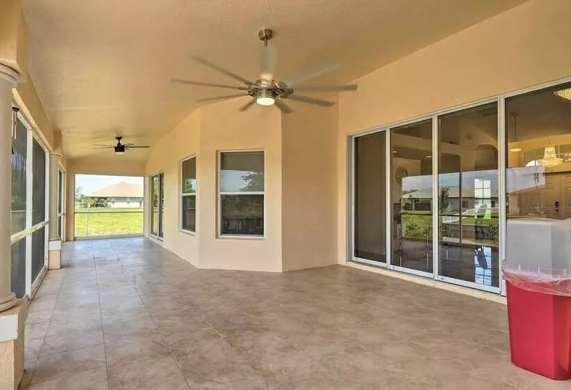 Screened Patio: Canal Front Cape Coral Home